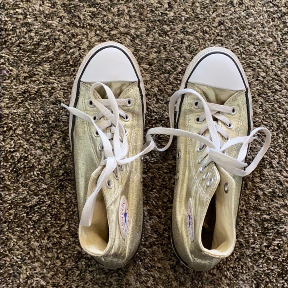 Gold Metallic Converse All-Stars